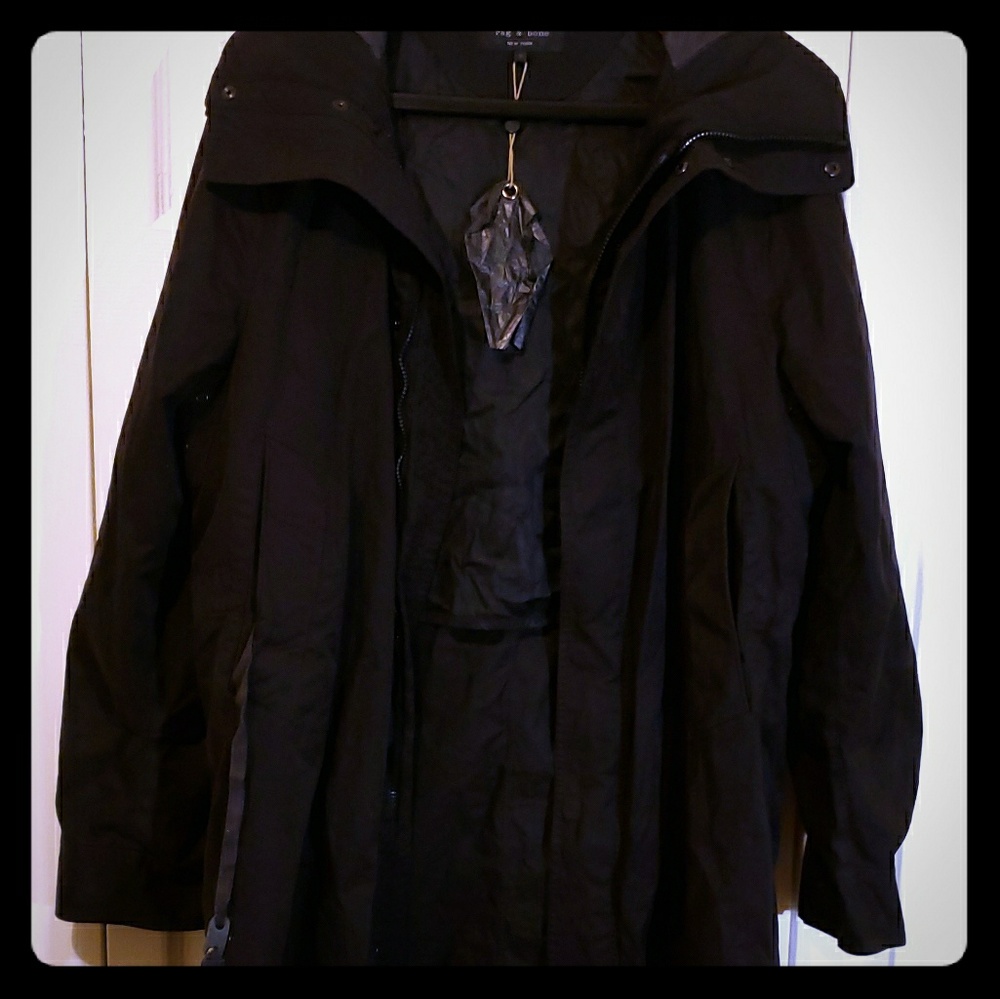 Mens Black Jacket Rag & Bone